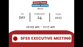 SFSS Executive Committee Meeting 2023 February 24