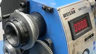 WEISAN WM210F400 lathe. CUTS right out of the BOX like CLOCKWORK!!!