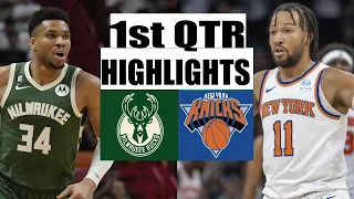 New York Knicks vs Milwaukee Bucks 1ST QTR GAME HIGHLIGHTS | April 7 | 2024 NBA Season