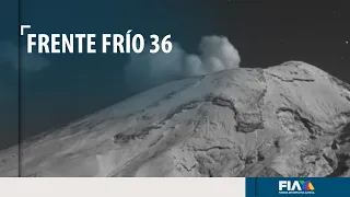 Popocatépetl amanece nevado por los efectos del Frente Frío 36