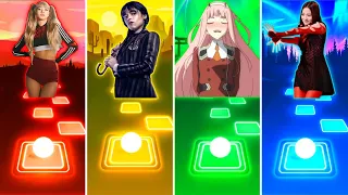 Lisa vs Wednesday vs Zero Two vs Jisoo - Tiles Hop