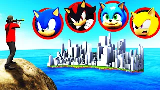 Exploring SONIC ISLAND In GTA 5 (Secret)