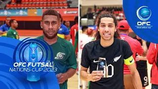 OFC Futsal Nations Cup 2023 | Player of the Match Interviews | Solomon Islands and New Zealand