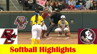 #18 Florida State vs Boston College Softball Game 1 Highlights, April 19 2024