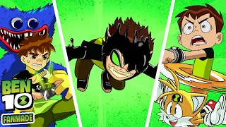 Ben 10 Huggy Wuggy, Bendy, Sonic Tails Fanmade Transformation | Ben 10 Animation