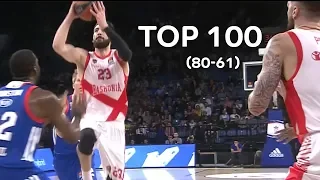 Top 100 Plays of the 2017-18 Turkish Airlines EuroLeague: 80 to 61