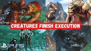 All Creatures Finish Execution Part 1 GOD OF WAR RAGNAROK PS5