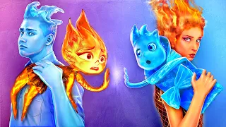 Ember and Wade from Elemental Have Children! Fire vs Water Parenting Hacks!