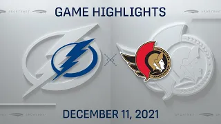 NHL Highlights | Lightning vs. Senators - Dec. 11, 2021