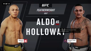 EA UFC 3: Ranked Online: Jose "Scarface" Aldo vs Max "Blessed" Holloway (me)