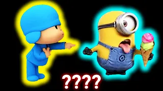 5 Pocoyo & Minion "Ice Cream & It's Mine" Sound Variations in 34 Seconds