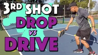 3rd Shot Drop vs Drive | What to hit as your 3rd shot in pickleball