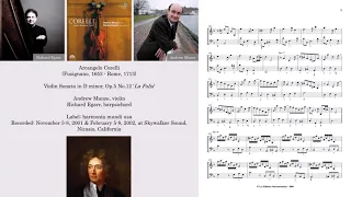 Corelli - 'La Folia', Violin Sonata in D minor - Andrew Manze, Richard Egarr