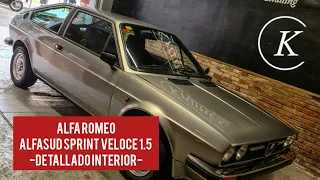 🇮🇹 Alfa Romeo Alfasud Sprint Veloce 1.5 🇮🇹 ▪️Detallado interior▪️ #alfaromeo #alfasud #clásicos