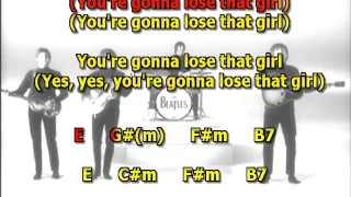 You're Going to Lose That Girl Beatles mizo vocals  lyrics chords