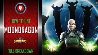 How To Use MOONDRAGON Easily | UNDERATED SUPERB CHAMP | Full Breakdown | Marvel Contest Of Champions