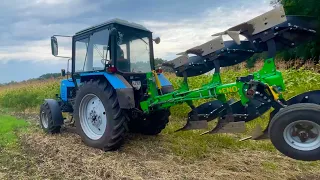 Оранка Мтз892 + Veles agro pon3+1 з пластиковими відвалами