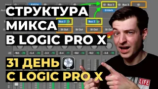 Структура микса в Logic Pro X - День 25 из 31 с Logic Pro X