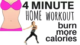 4 MINUTE WORKOUT THAT WILL GET BETTER RESULTS THAN AN HOUR IN THE GYM - burn more calories at home