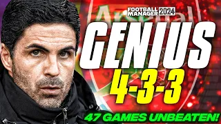 Arteta's GENIUS 4-3-3 Goes 47 Games UNBEATEN! | Best FM24 Tactics