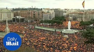 Thousands protest in Madrid against government's Catalonia policy