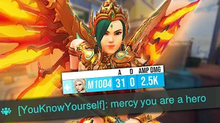 Getting VALUE out of Mercy in GOLD ♡ Overwatch 2 Season 10 Mercy Gameplay