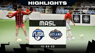 Monterrey Flash @ Mesquite Outlaws - 12/03/22 - MASL Highlights 22