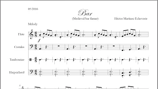 "Bar" - medieval style incidental music (PDF download)