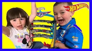 Epic Hot Wheels Ultimate Garage Playset with Shark Attack Spiral Ramp and Track -Toy Car Fun Review!