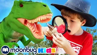 Dinosaur Fossil Challenge for New Years | Jurassic Tv | Dinosaurs and Toys | T Rex Family Fun