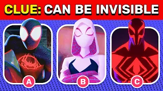 Guess The Spider-Man by only 1 CLUE | 🕸 Across the Spider Verse Ultimate Quiz