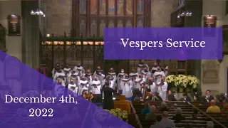 Vespers Service of Music for Advent 2022