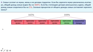 Решение задачи про мужа, жену и дочь-студентку