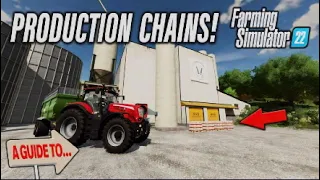 FS22 | A GUIDE TO… PRODUCTION CHAINS! | Farming Simulator 22 | INFO SHARING PS5.