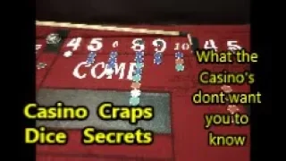 Craps Hacking| Casino Craps , Dice Secrets | What They Don't Want You To Know