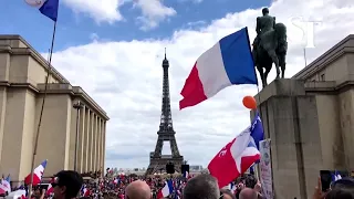 Thousands march against Covid pass in Paris