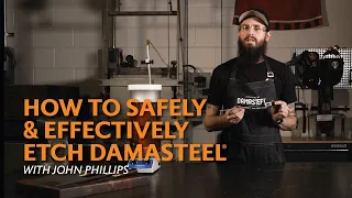 How to Safely & Effectively Etch Damasteel® - 3 different results