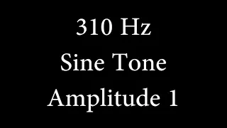 310 Hz Sine Tone Amplitude 1