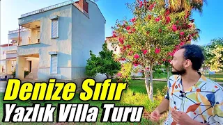 EV TURU #19 / Denize Sıfır Sitede 3 Katlı Yazlık Villa Turu