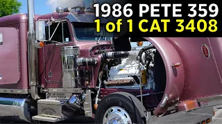 Mr. Harry's 1 of 1 1986 Peterbilt 359 with a CAT 3408