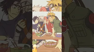 Minato team vs team 7 eating together 🫂😋 ( who is your favorite character ❓😚) #narutoshippuden