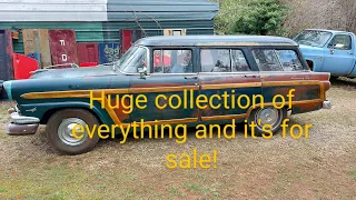 Awesome collection of antiques, abandoned cars and parts.