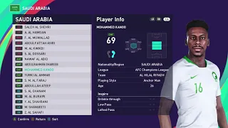 eFootball PES 2021 SEASON UPDATE  SAUDI ARABIA   B2Y  REAL FACES