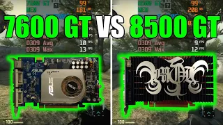 GeForce 7600 GT vs GeForce 8500 GT Test In 6 Games (No FPS Drop - Capture Card)