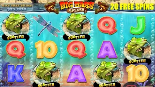 5 SCATTERS GOT ME TO 10X - BIG BASS SPLASH BIG WIN - BONUS BUY ONLINE CASINO ONLINE SLOT