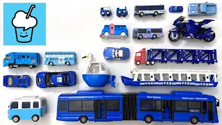 Blue Vehicles car collection tomica transformers double decker bus truck motorbike