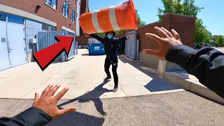 SECURITY PARKOUR VS CRAZY THIEF - POV