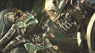 Mortal Kombat XL - Alien/Reptile Mesh Swap Intro, X Ray, Victory Pose, Fatalities