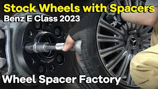 Benz E Class 2023|Is It Safe to Use Wheel Spacers On the Stock Wheels?|BONOSS Wheel Spacer Factory