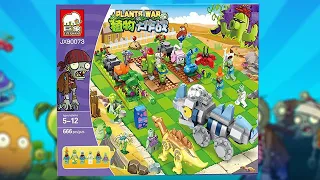 Lego Plants vs Zombies: PVZ Pastoral Battle Brick Sets Unbox & Build | Unofficial Lego